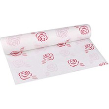 Roll-Up Tek Kullanımlık Laminelli Kağıt Masa Örtüsü-Çiçek DESENLI-100X150 Cm-16 Yaprak-20 Rulo/koli