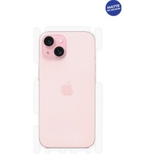 Wrapsol Apple  iPhone 15 Mat Arka ve Yan Koruyucu Tpu Film