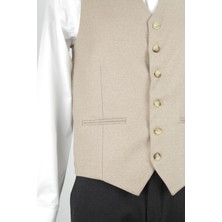 Kadir Büyükkaya Modern ve Şık Slim Fit Viskon Erkek Yelek - KAV1600W