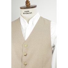 Kadir Büyükkaya Modern ve Şık Slim Fit Viskon Erkek Yelek - KAV1600W