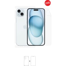 Wrapsol iPhone 15 Plus Full Body 360 Derece Ön Arka ve Yan Koruyucu Tpu Film