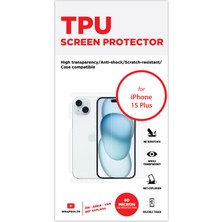 Wrapsol iPhone 15 Plus Full Body 360 Derece Ön Arka ve Yan Koruyucu Tpu Film