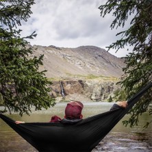 Campesnt Mekanizmalı Cibinlikli Kamp Hamak Seti 240X140 Siyah