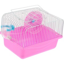 Lonni Küçük Fare Hamster Kafesi, Mama Dispenseri ve Egzersiz Tekerleği (Yurt Dışından)