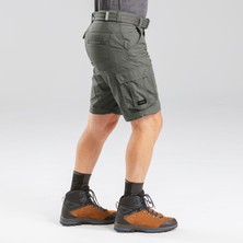 Decathlon Forclaz Erkek Outdoor Trekking Modüler Kargo Pantolon - Haki - Travel 100 Modul