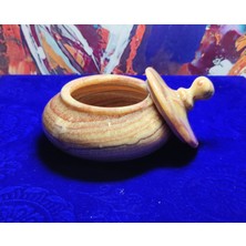 Marble Center Mermer Şekerlik Doğal Taş İkramlık 15 cm