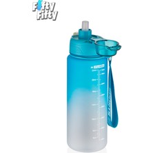 Vagonlife 800 ml Figürlü Su Matarası Çift Kullanım Pipetli ve Rahat Içim Sticker