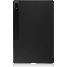 Shin-Wo Samsung Galaxy Tab S9 Ultra Folio Kılıf Çok Açılı Standlı Ince Hafif Koruyucu Kapak (Yurt Dışından)