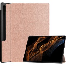 Shin-Wo Samsung Galaxy Tab S9 Ultra Folio Kılıf Çok Açılı Standlı Ince Hafif Koruyucu Kapak (Yurt Dışından)