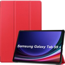Shin-Wo Samsung Galaxy Tab S9 Plus Folio Kılıf Çok Açılı Standlı Ince Hafif Koruyucu Kapak (Yurt Dışından)