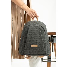 unique crane bags Kot Desen Deri Kadın Sırt Çantası