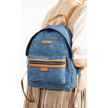 unique crane bags Kot Desen Deri Kadın Sırt Çantası