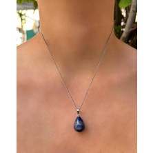 Asya Gems Damla Model Lapis Lazuli Doğal Taş Kolye