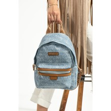 unique crane bags Kot Desen Deri Kadın Sırt Çantası