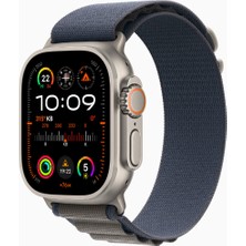 Apple Watch Ultra 2 Gps + Cellular, 49MM Titanyum Kasa Mavi Alpine Loop - Small MREK3TU/A