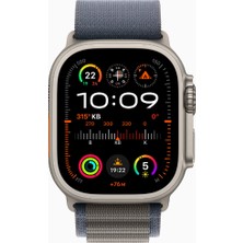 Apple Watch Ultra 2 Gps + Cellular, 49MM Titanyum Kasa Mavi Alpine Loop - Small MREK3TU/A