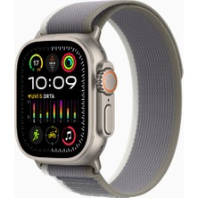 Apple Watch Ultra 2 Gps + Cellular, 49MM Titanyum Kasa Yeşil / Gri Trail Loop - S/m MRF33TU/A