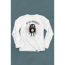 Kendim Seçtim Big Robot 2 Comics Çizgi Film Minimal Dizi Uzun Kollu Tişört