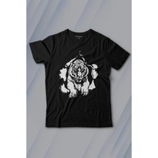 Kendim Seçtim Tişörtün Içinden Çıkan Kaplan Tiger Baskılı Tişört Çocuk T-Shirt