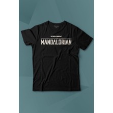 Kendim Seçtim The Mandalorian Bebek Yoda Tasarımı Star Wars Baskılı Tişört Çocuk T-Shirt
