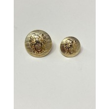 Karan Tuhafiye Blazer Ceket Düğmesi Takımı Gold / Arma Model 2 cm ve 1,5