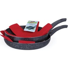 3Lü Krımızı Tencere Tava Düzenleyici 30x30 cm