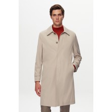 D'S Damat Regular Fit Taş Düz Pardösü/trenckot 1HFP82870001M