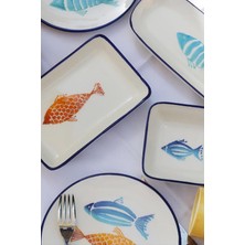 M'art Home Fish Kaş 5 Parça 2 Kişilik Kahvaltı Seti