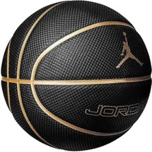 Jordan Legacy 2.0 8p Deflated Black/black/black/metallıc Gol Basketbol Topu 7 Numara