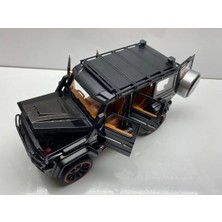 Hepsilazım Mercedes G63 Jip Diecast Koleksiyon Metal Model Oyuncak Araba 23 cm Sesli Işıklı Kaput Bagaj Kapılar Açılır Jeep