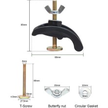 Lonni 8 Adet Cnc Presleme Plakası Kelepçe Fikstürü Merdane Sabitleme Aksesuarı (Yurt Dışından)