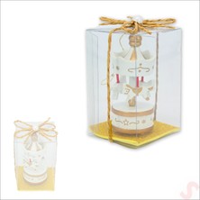 Süsle Bebek ve Parti Kutulu Mini Atlı Karınca, 8,5cm x 3,5cm - Altın Süslü