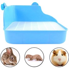 Malory Pet Hamster Tuvalet Köşe Tepsileri Pet Mavi 28X22X15CM (Yurt Dışından)