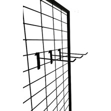 Gri Dekor 100 Adet 30 cm Siyah Tel Pano Kancası, Aksesuar Kancası, Bijuteri Mağaza Kancası, Askı Kanca