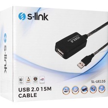 Powermaster Dxt S Lınk Sl UE135 USB 2.0 15 Metre Uzatma Kablosu