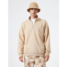Koton 4WAM70126MK Koton Erkek Sweat Bej