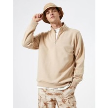 Koton 4WAM70126MK Koton Erkek Sweat Bej