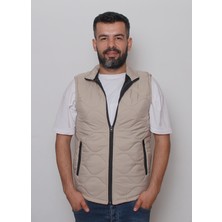 R&B Tasarım Soğan Desenli  Slimfit Kapitone  Şişme Yelek