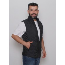 R&B Tasarım Soğan  Desenli  Slimfit  Kapitone Şişme Yelek