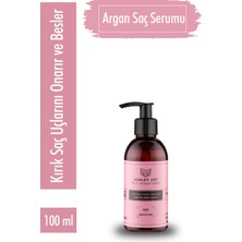 Yıpranmış Saçlara Özel Kırık Saç Uçlarını Onaran Argan Yağı İçeren Saç Bakım Serumu 100 ml 2li Set