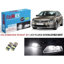 Femex Volkswagen Passat B7 LED Plaka Aydınlatma Ampul Seti Parlak Beyaz