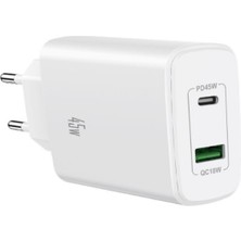 Airstorr 45WATT Pd Usb-C Usb-A 18WATT Süper Hızlı Şarj Adaptörü L11