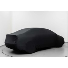 Teksin Audı A4 B9 Sedan (2019-) Siyah Otomobil S-Line Logolu Penye Oto Örtüsü