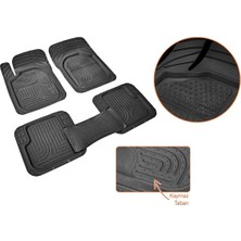 Entelux Jeep Wrangler 2006-2007 Modeline Uygun  3D Havuzlu Paspas Takımı