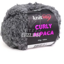 Knitme Curly Alpaca KC09 Gri