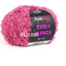 Knit Me Curly Alpaca KC05 Pembe