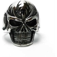Vogutima Vog Gotik Maskeli Kurukafa 925 Ayar Erkek Gümüş Yüzük