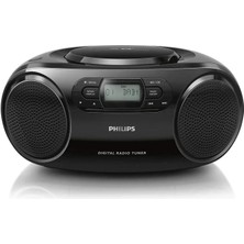 Philips CD Oynatıcı AZB500/12 CD Oynatıcı, Dab+ Radyo (Dab+/ukw, Dinamik Bas Kuvvetlendirme, CD Oynatma, Karışık/tekrarlama Işlevi, 3,5 mm Ses Girişi) Siyah