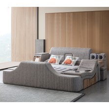 Eymense Sunshine Tv Modüllü Masajlı Akıllı Karyola Kahve