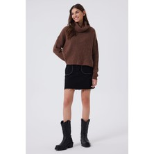 Lee Cooper Rosa Kadın Triko Kazak Kahve